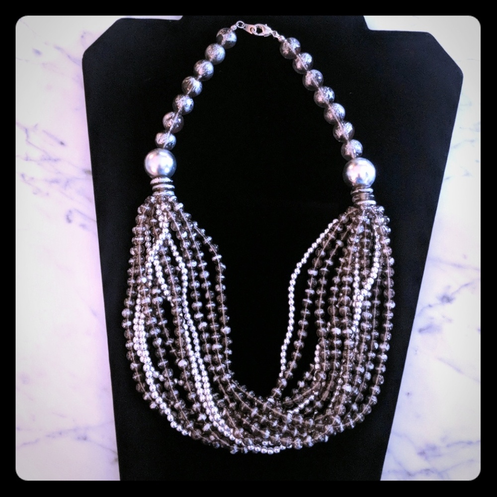 Hand-Painted Beaded Necklace